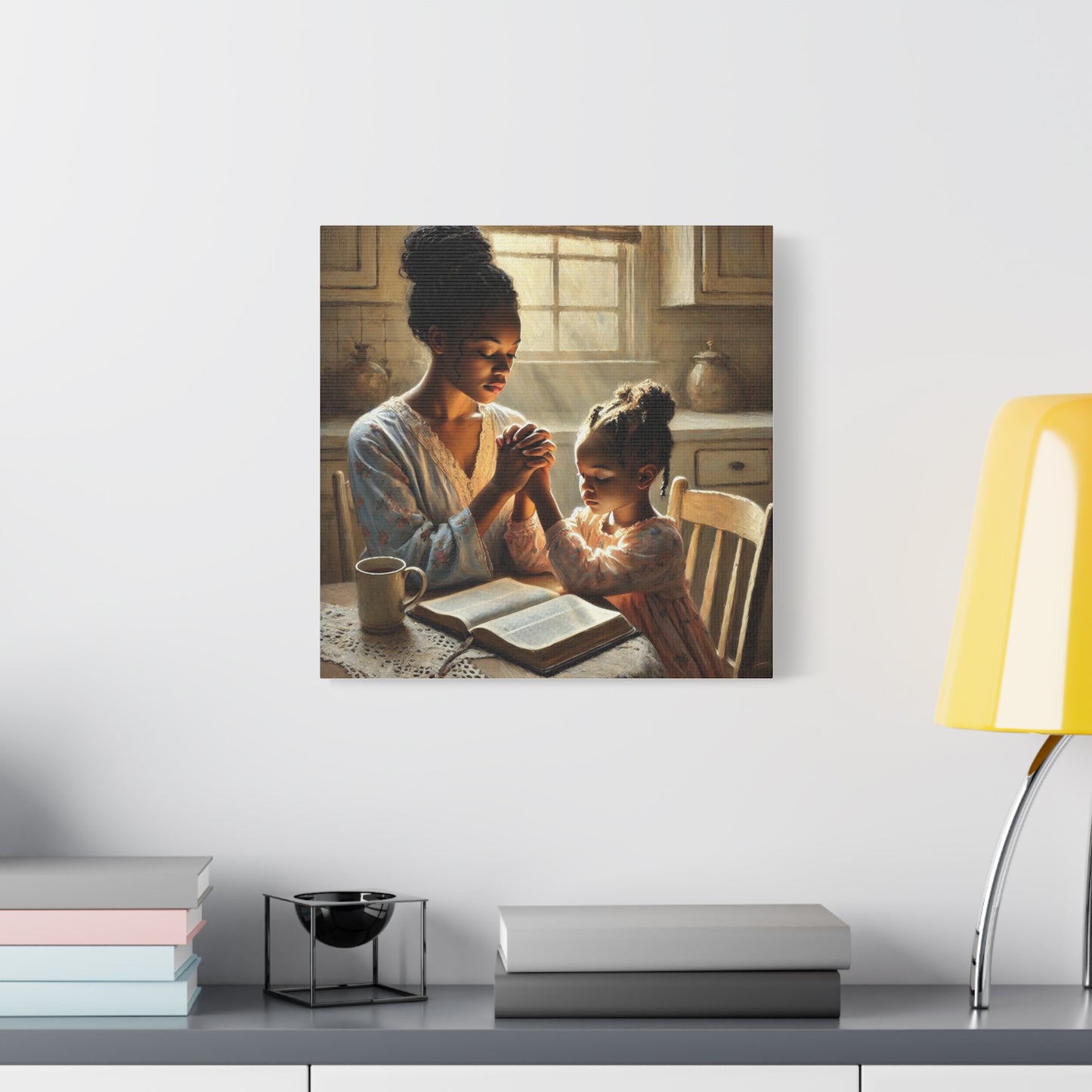 “A Mother’s Prayer” – Faith & Family Canvas Wall Art